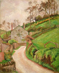 La casa del guardiacaccia, o il cottage del giardiniere da Lucien Pissarro