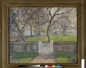 Il cancello del giardino, Epping da Lucien Pissarro
