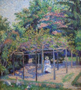 I tacchini (o Ester nel giardino, Eragny) da Lucien Pissarro