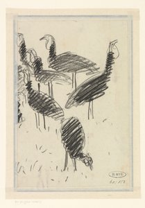 Sei uccelli da Lucien Pissarro