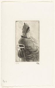 Donna seduta da Lucien Pissarro