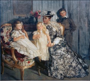 Madame Simon con i suoi figli