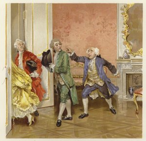 Illustrazione per La scuola della maldicenza da Lucius Rossi