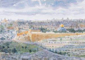 Gerusalemme dal Monte degli Ulivi da Lucy Willis