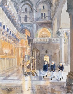 Novizi alla Chiesa del Santo Sepolcro, Gerusalemme da Lucy Willis