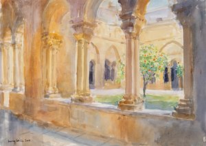 Chiostro di Santa Caterina, Betlemme, Israele da Lucy Willis