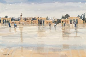 Vento e pioggia sul Monte del Tempio, Gerusalemme da Lucy Willis