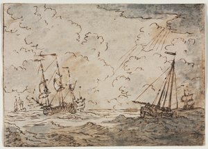 Navi in Mare da Ludolf Backhuysen