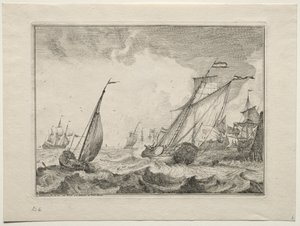 Navi in una Tempesta da Ludolf Backhuysen