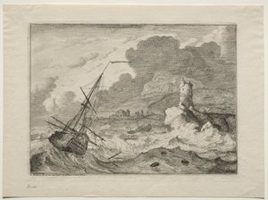 Tempesta in mare, 1701 da Ludolf Backhuysen