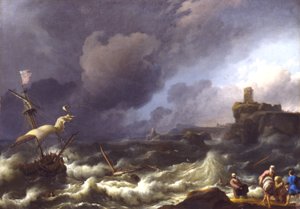 La tempesta da Ludolf Backhuysen