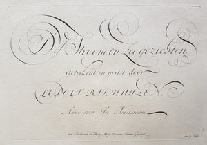 Ludolf Bakhuizen - Ruscello e paesaggi marini disegnati e incisi da LUDOLF BAKHUIZEN, Anno 1701 Ad Amsterdam da Ludolf Bakhuizen