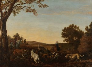La caccia alla volpe da Ludolf de Jongh