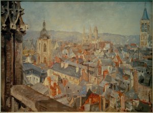 Vista sui tetti di Rouen