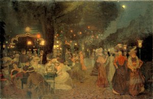 Il Giardino del Ballo Bullier, di notte da Ludovic Vallee