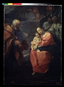Il riposo della Sacra Famiglia durante la fuga in Egitto da Ludovico Carracci