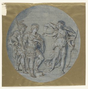 Diana parla ad Enea e Acate da Ludovico Gimignani