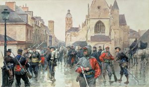 Un raduno dei Garibaldini e delle truppe francesi a Tours