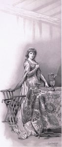 Lady Capulet: Vai a svegliare Giulietta, vai e preparala, illustrazione da Romeo e Giulietta da Ludovico Marchetti