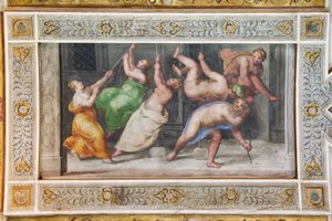 La danza pirrica (dettaglio del soffitto della Sala dei Giochi) da Ludovico Settevecchi