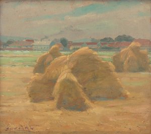 Raccolto, c.1910 da Ludovit Cordak