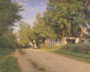 Strada attraverso un villaggio