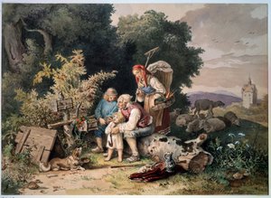 La famiglia del pastore da Ludwig Adrian Richter