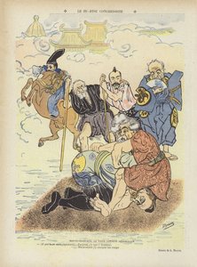 Ju-jitsu congressuale. Illustrazione per Le Rire