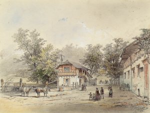 La fattoria nella Vorderbrühl vicino a Vienna da Ludwig Czerny