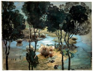 Paesaggio, 1900 da Ludwig Dill
