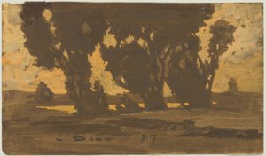 Salici nel paesaggio paludoso di Dachau da Ludwig Dill
