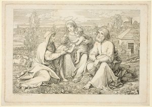 La Sacra Famiglia da Ludwig Ferdinand Schnorr von Carolsfeld