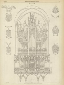 Organo della Chiesa di Santa Maria, Lubecca, Germania da Ludwig Gruner