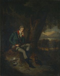 Ritratto del conte Nikita Petrovich Panin 1770-1837 in abito da caccia da Ludwig Guttenbrunn