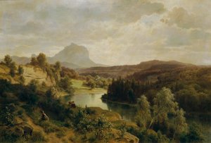 Il Traun e il Traunstein da Ludwig Halauska