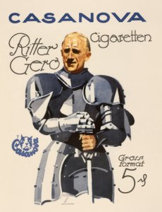 Casanova Sigarette / Cavaliere Gero da Ludwig Hohlwein