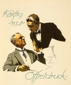 In futuro solo stampa offset! da Ludwig Hohlwein