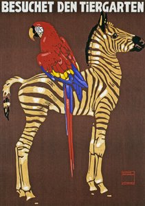Poster pubblicitario dello zoo di Hellabrunn a Monaco