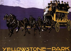 Parco di Yellowstone da Ludwig Hohlwein