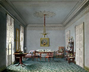 Interno del salotto nel palazzo di Stoccarda, Wurttemburg