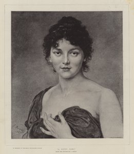 Una ragazza zingara da Ludwig Knaus