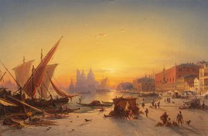 Venezia alla luce del tramonto da Ludwig Mecklenburg