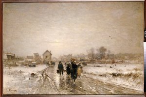 Ritorno dal mercato da Ludwig Munthe