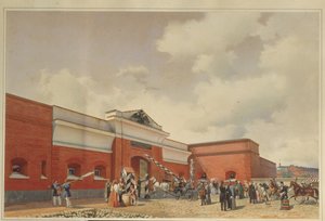 La fortezza marittima di Kronstadt Le porte di San Pietroburgo, 1850 da Ludwig Premazzi