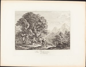 Der Watzmann bei Salzburg da Ludwig Richter