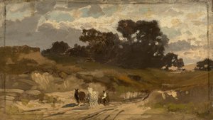 Paesaggio con carro