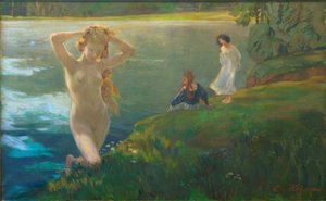 Ragazze che fanno il bagno da Ludwig von Hofmann