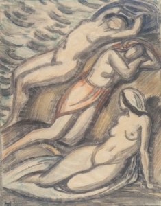 Tre donne che fanno il bagno da Ludwig von Hofmann
