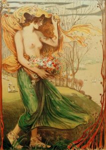 Flora (ritratto di fidanzamento) da Ludwig von Hofmann