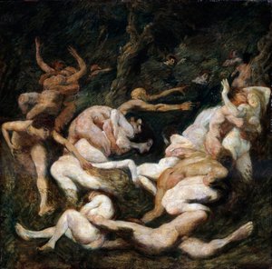 Il rapimento delle donne, XX secolo da Ludwig von Hofmann